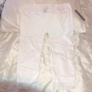 Capri Lace ankle basic leggings plus size NWT